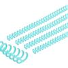 PATIKIL Spirali per Rilegatura Plastica da 12mm (1/2), 25Pz Spirale per Rilegatura a Spirale Capacità 85 Fogli 3:1 Passo Spirali Legatura per Rilegare Fogli Carta, Coral Blue