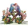 CUT POPUP.COM CUTPOPUP Coppia di Pappagalli - 3D Biglietto Anniversario, Simbolo dell'infinito - Amore eterno Carte d'amore Romantiche 3D per Marito, Moglie, Lei, Lui, Biglietto San Valentino LO175IT