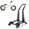 ROCKBROS Rastrelliera per Biciclette Senza Pedali per Bambini da 12 Pollici, Porta Bici da Terra Cavalletto Bici in Ferro Supporto da Pavimento Plug-in a Forma di L Stabile e AntiGraffio, Grigio