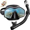 WELLXUNK Maschera Subacquea Adulti, Maschera Snorkeling Adulto con Boccaglio, Maschera Subacquea per Adulti, Maschera per Immersioni, Maschera e Boccaglio Snorkeling, per Immersioni, Apnea e Snorkeling (A)