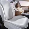 TOPABYTE Set Coprisedile Auto per Tesla Model Y Juniper 2020-2026 Set di Copri Sedili e Copri Poggiatesta per Auto Car Seat Cover Sets Accessori Decorazione Interni, Bianco (Senza LOGO)