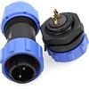 ZBLZGP Weipu SP17 IP68 impermeabile a 2 poli pannello montaggio automobile chiusura rapida spina aerospaziale spina elettrica