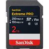 SanDisk 2TB Extreme PRO scheda SDXC, Scheda SD, UHS-I (V30, Velocità fino a 250 MB/s, 4K UHD Videos) RescuePro Deluxe, SanDisk QuickFlow-Technology, UHS-I, Class 10, U3, V30