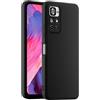 HULLIN Custodia per Telefono in Silicone Colorato, Adatta per POCO M4 Pro 5G / Redmi Note 11S 5G (6.6) - Nero