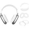 YieJoya 4 custodie protettive compatibili con AirPods Max Cover - antigraffio cover accessori protezione per cuffie AirPods Max (Bianco)