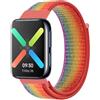 FYISWHO Traspirante Sport Cinturino per OPPO Watch 46mm, Nylon Bracciali Cinturini di Ricambio per OPPO Watch 46mm