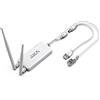 Vonets VAP11S Mini Ponte WiFi/Ripetitore Wireless/Router WiFi/Convertitore Cablato 2,4GHz Industriale con 2 Porte Ethernet RJ45 e 2 Antenne Esterne, Ottimo Partner per Bilancia Elettronica, PLC, DVR