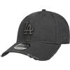 New Era 9 Cappello Forty Distressed Dodgers con chiusura a strappo LA Los Angeles da donna/uomo/unisex - Fibbia metallica, con visiera Primavera-Estate Autunno-Inverno, antracite., Taglia unica