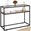 tectake® Tavolo Consolle Ingresso, Consolle Dietro Divano, Tavolo Salvaspazio, Tavolino Ingresso, Mobile Entrata Moderno - 100 x 41 x 80,5 cm, Industriale Chiaro