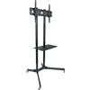 Techly Supporto a Pavimento con Mensola Trolley TV LCD/LED/Plasma 30-65''