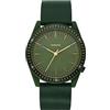 KOMONO Ray Shade Leather Orologio al quarzo da uomo con movimento giapponese e cinturino in vera pelle, verde