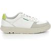 KICKERS Kick Allow, Scarpe da Ginnastica Unisex-Adulto, Blanc Jaune Fluo, 41 EU