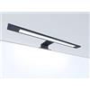 kalb Material für Möbel Lampada da bagno a LED colore nero 450 mm Lampada da specchio Luce per specchio Lampada a sospensione, colore della luce: bianco neutro