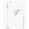 ANTENLICHT Lampada da Terra Bianca 360 VILI | Piantana Moderna Lampada E27 max 60W | Lampada da Divano in metallo con altezza 159cm | Lampada Lettura per Salotto, Camera da Letto (Senza Lampadine)