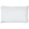 Amazon Basics Federe in microfibra, 50 x 80 cm (confezione da 2), bianco brillante