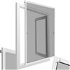 tectake® Zanzariera per Telai di Finestre, 100x120 cm Telaio in Alluminio, Zanzariera Finestra Resistente ai Raggi UV e alle Intemperie, Trasparente alla Luce e Permeabile all'Aria - Bianco