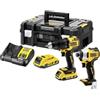 DeWalt, Zestaw Combo 18V DCD709+DCF809 2x2 0Ah DEWALT
