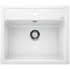 BLANCO LEGRA 6 - Lavello rettangolare in granito per basi di lavello con larghezza di 60 cm - SILGRANIT - Senza Gocciolatoio - Bianco - 523334