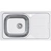 CATA Lavello CDS-1 ED/A Secchio Quadrato Scolapiatti Installazione Mobile 45 CM Base Fondo Assorbente Acciaio Inox Valvola Cestello Finitura Inox