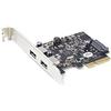 StarTech.com Scheda PCIe USB 3.1 (10Gbps) a 2 porte - Scheda di espansione PCI Express USB 3.2 Gen 2 Type-A Adattatore PCIe USB (PEXUSB312A3)