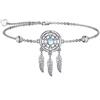 VONALA Braccialetto da donna in argento Sterling 925 con occhio maligno / farfalla / fiore celtico / albero della vita / braccialetto regalo per ragazze, 9 inches, Argento sterling