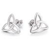 YAFEINI Orecchini con nodo celtico, in argento Sterling 925, con triquetra trinity celtica, per donne e ragazze, Argento sterling, Non pietra preziosa