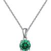 Bellitia Jewelry Collana Pendente Donna in Argento Sterling 925, Ciondolo Pietra Preziosa di Granato, Pietra Natale di Gennaio, Gioielli Donna Regalo Amore per Lei
