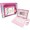 Lexibook, Laptop educativo Hello Kitty, 124 attività bilingue Francese-Inglese, Grande Schermo, Tastiera e Mouse realistici, Design Sottile ed Elegante, JC598HKi1