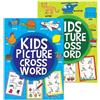 Sixstore Set di 2 libri di cruciverba per bambini, con immagini di cruciverba, dimensioni 27 x 20 cm, per bambini dai 7 anni in su, 2 libri
