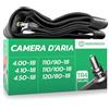 MoovMoov Camera d'Aria Moto per Pneumatici 4.00-18, 4.10-18, 4.50-18, 110/90-18, 110/100-18 e 120/80-18 - Valvola TR4 - Cerchio da 18 pollici