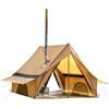 POMOLY CHALET 70 Max - Tenda da campeggio, portatile, con due pali per 2-4 persone, escursionismo, zaino in spalla
