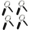 Vockvic 4 clip per collare a molla, morsetti bilancieri manubri, chiusura a molla, antiscivolo, attrezzature palestra bilancieri olimpici, sollevamento pesi, fitness, allenamento