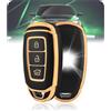 LELNOOS Cover Chiave Silicone per Hyundai i30 i20 i10 i40 i35 Kona Tucson | Aderente, Protezione Antiurto, Nessun Blocco del Segnale, Compatibile con ix35 ix20 Santa Fe Ioniq Bayon Creta Strada