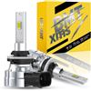BMT xms Bombilla LED H27W H27W/1 H27W/2 880 881, 20000LM 300% de luminosidad, Mini formato 1:1, 6500K Bianco, paquete de 2