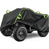 Wapasezyar Telo di copertura per Quad ATV, accessorio quad impermeabile, con fibbia antivento, 256 x 110 x 120 cm, 210D Oxford, fosforescente, antimacchia, resistente ai raggi UV e alle intemperie