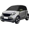 Kamanan Mezza Copertura per Auto Compatibile con Smart Fortwo 2006-2025, Telo Copriauto da Esterno, Telo Copertura Impermeabile Anti-UV Anti Vento Antipolvere (Nero)