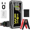 WHZOHCAR Booster Avviamento Auto 7000A Avviatore di Emergenza per Auto/Moto (Fino a 10.0L Benzina/8.0L Diesel) 12V Avviatore Booster Portatile Jump Starter con LED Torcia USB Quick Charge