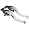 VekAuto Corto Freno Frizione Leve per Aprilia SHIVER 750/GT 07-16 6 Posizione Regolabile Moto Manubrio Freno Leva T6 6061 Lega Alluminio Tono Argento