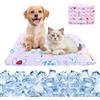 YEAMLTE Tappetino Rinfrescante per Cane Piccolo e Gatto, Cuscino Refrigerante ad Acqua con Effetto Gel, Materassino Anti Caldo Estivo, Impermeabile e Facile da Pulire