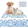 YEAMLTE Tappetino Rinfrescante per Cane Piccolo e Gatto, Cuscino Refrigerante ad Acqua con Effetto Gel, Materassino Anti Caldo Estivo, Impermeabile e Facile da Pulire