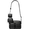 Michael Kors Jet Set Travel Medium Leather Messenger Bag Black