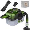 Ego WDV 0300E - Aspirasolidi e liquidi a batteria - Bidone 12L - 56V - SENZA BATTERIA E CARICABATTERIA