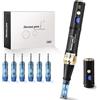 TopDirect Dr Pen A8S Professionale, Elettrico Dermapen Microneedling 0-2,5 mm Regolabile, Derma Penna Viso Ricaricabile per Rughe, Cicatrice, Smagliature, Ringiovanimento con 6pcs Cartucce, 6 velocità LED