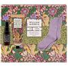William Morris At Home Crema corpo al magnesio 100 ml, nebbia per cuscino 30 ml, calzini da letto, olio di mandorle, lavanda, formato da viaggio, vegana e cruelty free, regalo di bellezza per lei