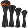DUNSOO 200 Pezzi Fascette Plastica,100/150/200/300 mm Fascette Elettricista,Fascette Plastica Lunghe Resistenza Alla Trazione 22 kg per Cable Management