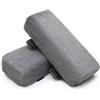 LargeLeaf Cuscini per braccioli per sedia, cuscino per gomito, sollievo dalla pressione, sedia da ufficio, sedia da gioco, con braccioli in memory foam (Peluche grigio scuro)