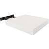 H HANSEL HOME Mensole Galleggianti da Parete 25x25x4cm Colore bianco, Mensole a muro fissaggio invisibile