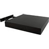 H HANSEL HOME Mensole Galleggianti da Parete 25x25x4cm Colore wengè, Mensole a muro fissaggio invisibile