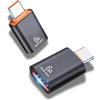 CLEM Provence Clem Tech - Adattatori USB USBC, convertitore da USB a porta USB C, ricarica e trasferimento dati veloce 6A