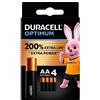 Duracell 4X Duracell AA Optimum (1 Blister Da 4 Batterie) 4 Pile (MX1500/STILO/MIGNON)